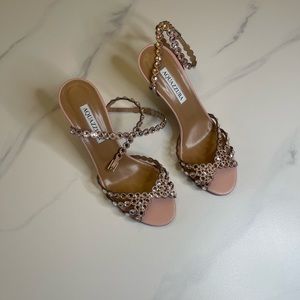Selling Brand New Never Worn Aquazzura Tequila 85 Heels Color Blush Size 38